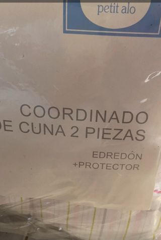 Edredón cuna bebé niña 60x120cm Nuevo sin estrenar