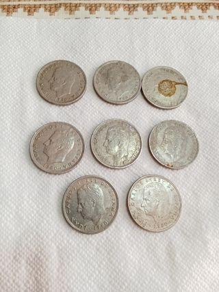 8 Monedas 5 Ptas Mundial 82