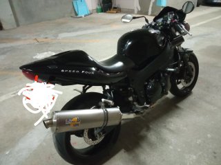 Triumph Speed four/Leovince Titanium