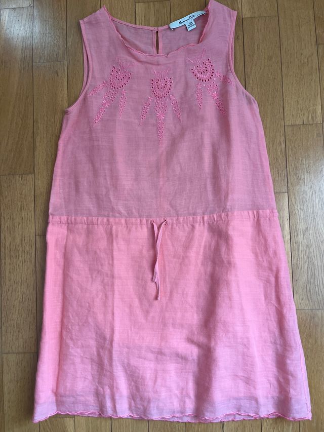 Vestido Massimo Dutti rosa talla S