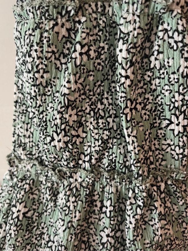 Falda pantalon con estampado de flores Zara