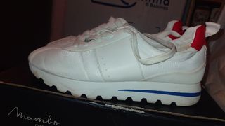Zapatillas Bershka blancas mujer - 37