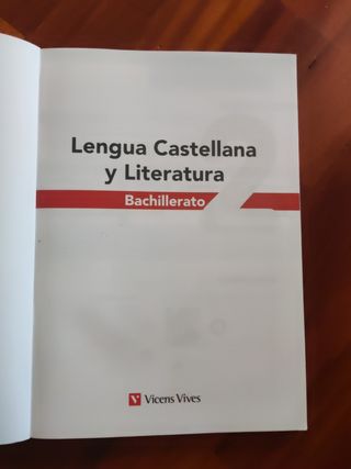 Libro de consulta Bachillerato: Lengua Castellana