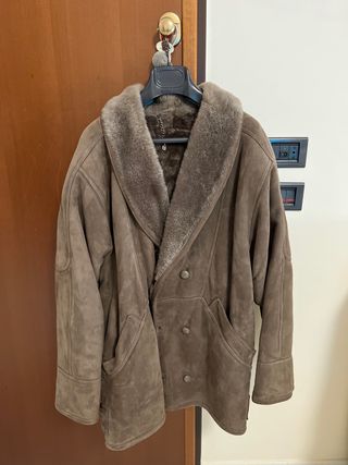 Giubbotto montone vintage uomo