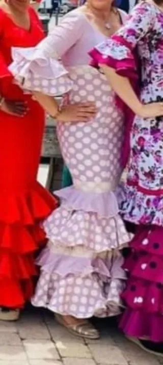 Vestido Flamenca lunares - Talla 42,