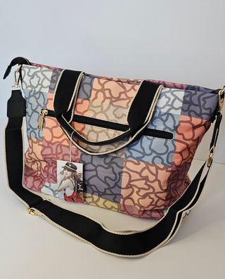 Bolso bandolera casual beige