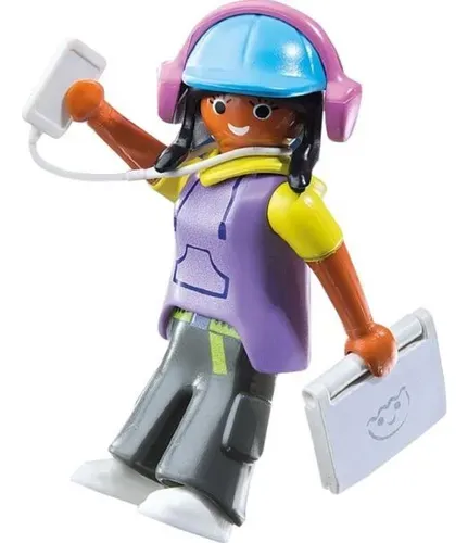 Chica con cascos Playmobil