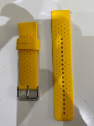 Correa reloj silicona amarilla. medida 2,2
