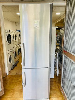 Nevera combi acero inoxidable 200×60