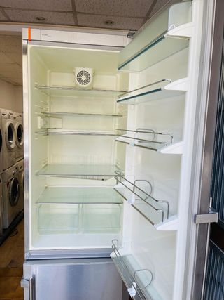 Nevera combi acero inoxidable 200×60