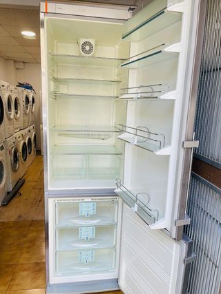Nevera combi acero inoxidable 200×60