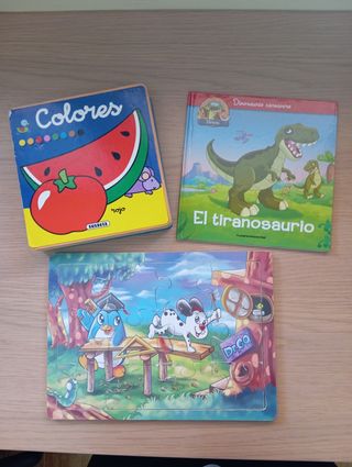 Lote de dos libros infantiles + Puzzle