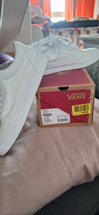 Vans Old Skool Blancas - Talla Mujer