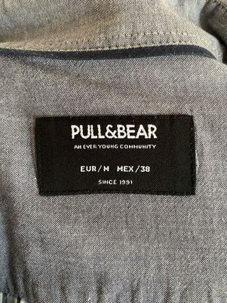 Camisa azul cuadros hombre Pull&Bear