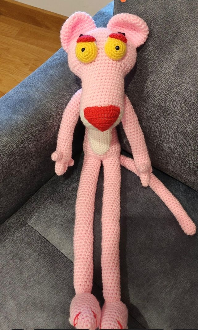 Pantera Rosa Amigurumi Crochet