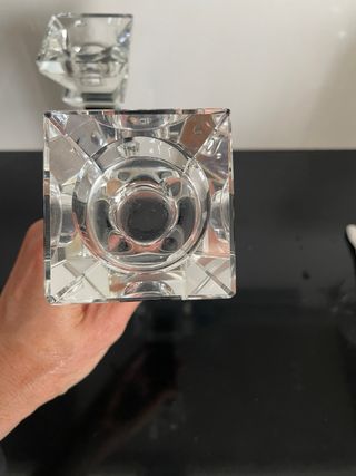 Candelabri vetro nero - 2pz