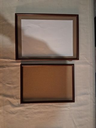 2 Marcos madera marrón