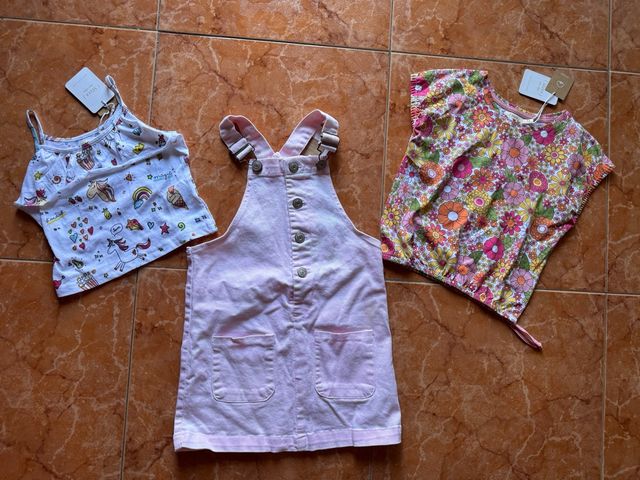 Lote ropa niña 3 piezas NUEVO t. 5-6