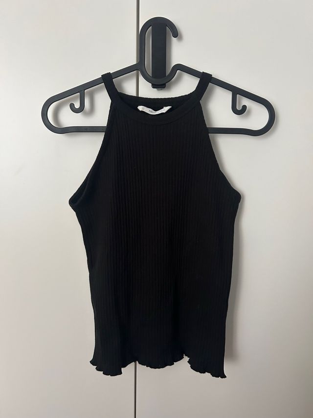 Top negro Mango niña talla 11-12 años