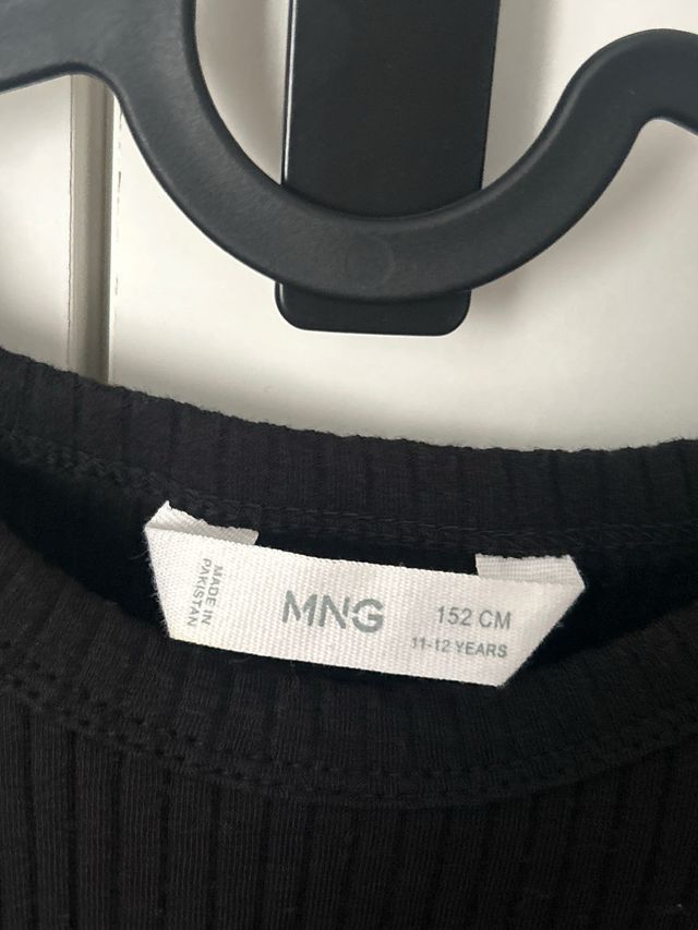 Top negro Mango niña talla 11-12 años