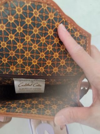 Bolso bandolera cuero marrón
