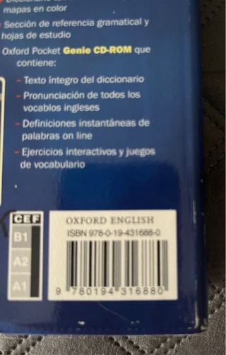 Diccionario Oxford Pocket: Esp-ing/Ing-esp
