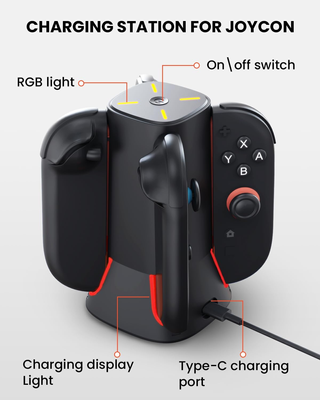 Base de Carga para 4 Joycons Nintendo Switch 2
