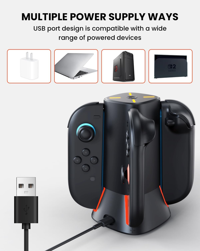 Base de Carga para 4 Joycons Nintendo Switch 2