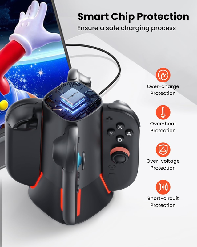 Base de Carga para 4 Joycons Nintendo Switch 2