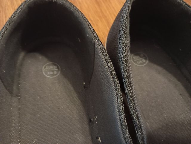 Zapatillas esparto negras - talla 39