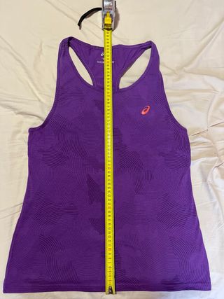 Camiseta Asics Motion Dry morada talla M