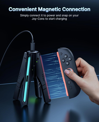 Cargador Empuñadura NexiGo para 4 mandos Switch 2