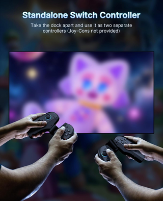 Cargador Empuñadura NexiGo para 4 mandos Switch 2