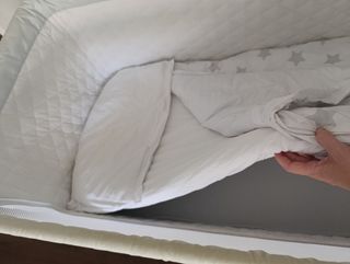 Minicuna colecho Asalvo - 3 meses de uso.