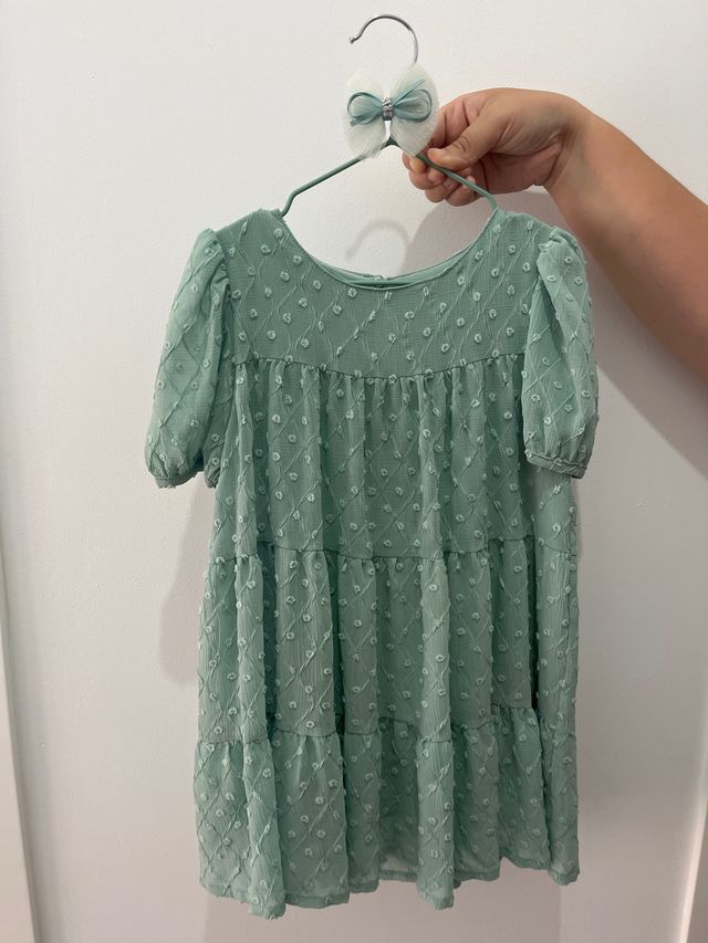 Vestido niña mayoral talla 4 - Verde menta