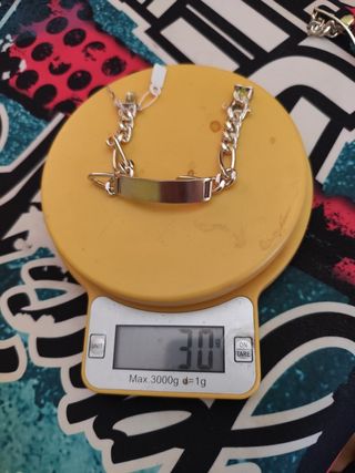 Pulsera esclava plata 925 maciza nueva