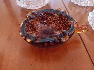 Ceniceros vintage: 1 tortuga + 3 cristal