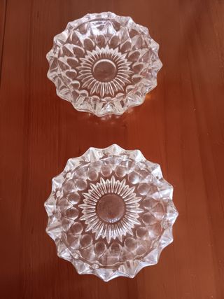 Ceniceros vintage: 1 tortuga + 3 cristal