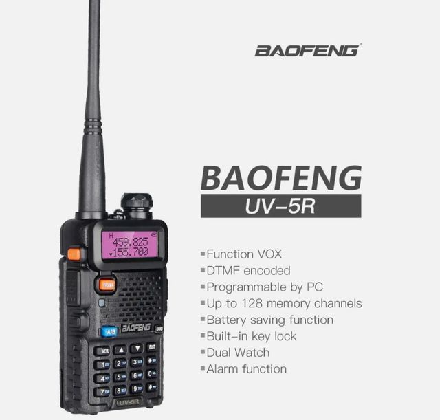 5 Radio Baofeng NUOVE Ricetrasmittenti