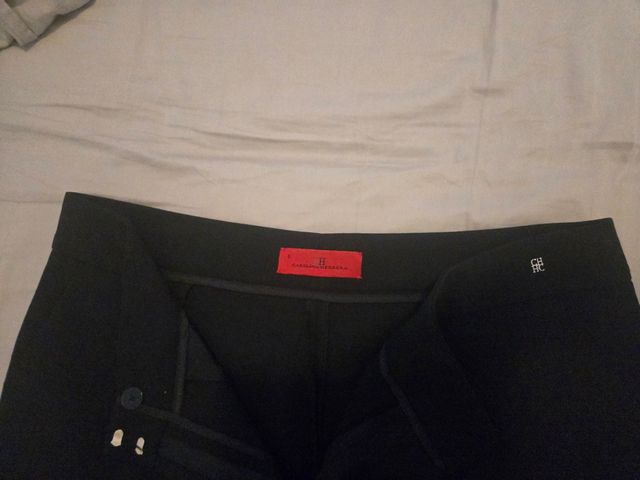 Pantalón Carolina Herrera negro, talla XL,Nuevo