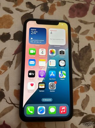 iPhone 11 negro 64GB - funda incluida