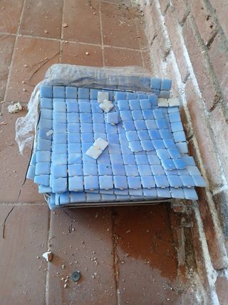 Mosaico piscina azul - Gresite