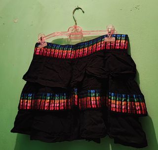 Minifalda Highly Preppy negra L - Volantes