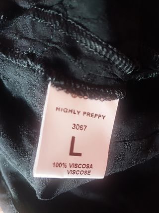 Minifalda Highly Preppy negra L - Volantes