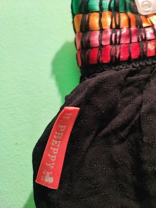 Minifalda Highly Preppy negra L - Volantes