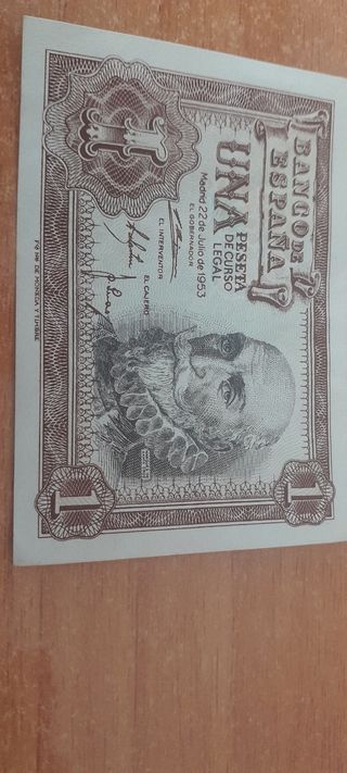 Billete 1 Peseta España 1953