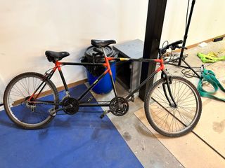 Bicicleta tándem antigua