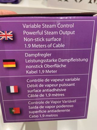 Plancha de ropa de Vapor 2400W - Nueva