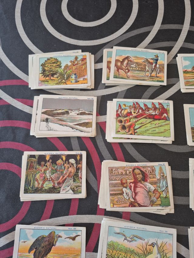 Cromos antiguos Chocolate Historia Natural