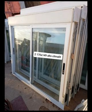 2 Ventanas aluminio 170x149 Climalit
